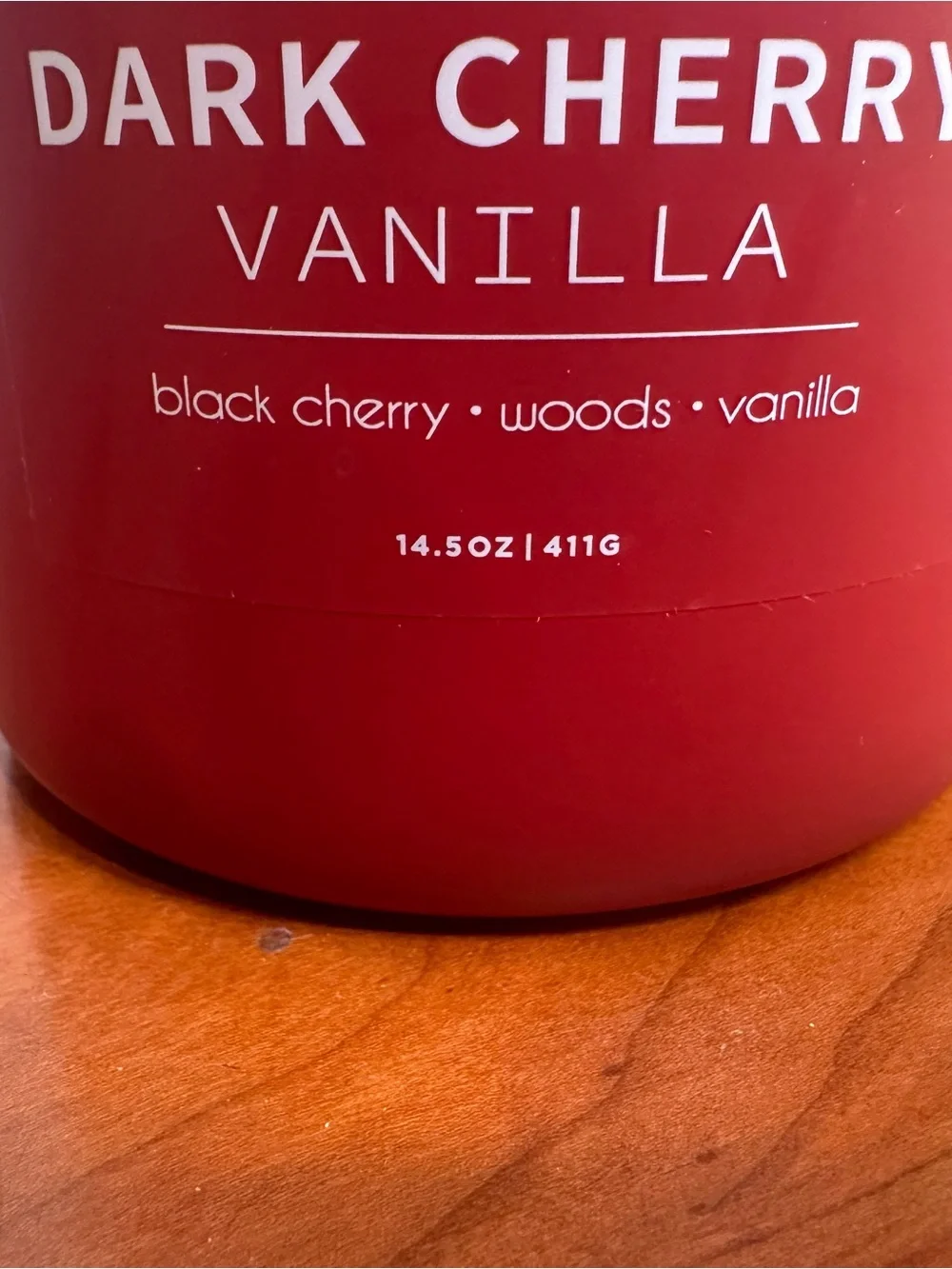 Colonial Candle Dark Cherry Vanilla 3-Wick Red Jar Candle